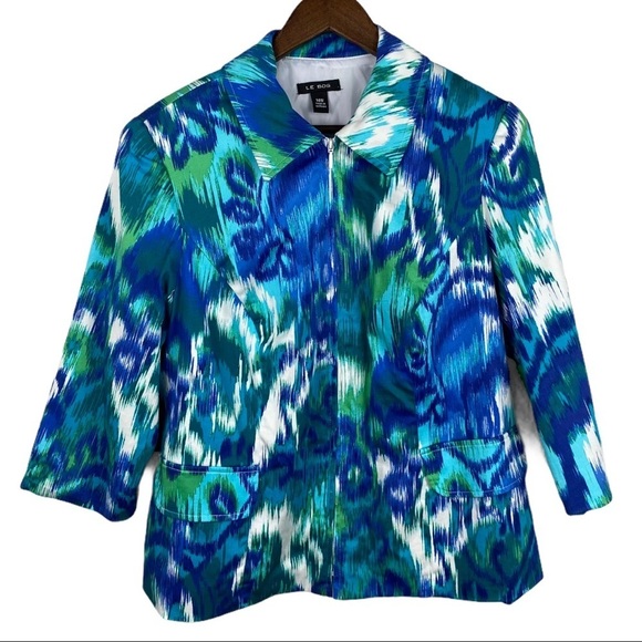 Le Bos Colorful Zip Up Jacket - Picture 3 of 6